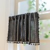 GHOJYFM Black Boho Curtain Valances 18 Inches Length - Farmhouse