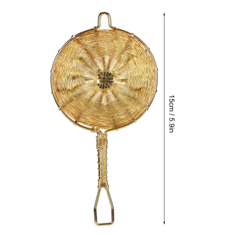 Tea Infuser Strainer Pure Copper Reusable Loose Leaf Teapot Filter