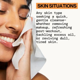 Pacifica Makeup Remover Face Wipes - Daily Facial Cleansing & Exfoliating Towelettes - Biodegradable - Organic - w/ Gycolic Acid - Clean Beauty Vegan & Cruelty-Free Dermatologist Tested 30 Count