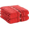 Erwin Müller Hand Towel Set of 2 Achern Red Size