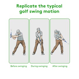 VILEMALEN Golf Swing Trainer - Superior Golf Training Aid, Unmatched Grip Trainer, Ideal for Golf Practice & Training (RIGHT HAND, BLUE)