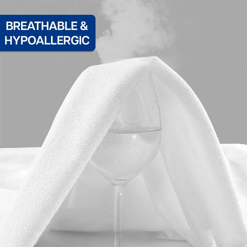 BedLooms Single Mattress Protector – 100% Waterproof Terry Towel Mattress