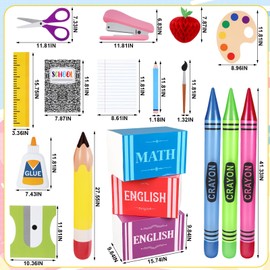 MiniInflat 18 Pcs Back to School Party Decorations Set Multicolor