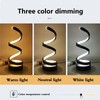 NCONCO Spiral LED Table Lamp for Bedroom, USB Powered Desk