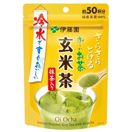 Itoen Brown Rice Tea Powder, 1.4 oz (40 g), Zipper Bag Type, Matcha Included