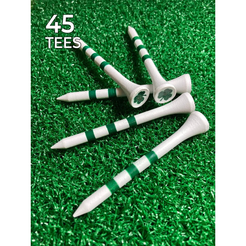 PrideSports 3-1/4" Shamrocks Tees, Green