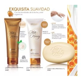 Oriflame Set Crema Para Manos-exfoliante-jabón Leche Y Miel Oriflame