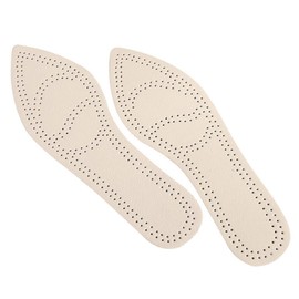 Ipetboom 2 Pairs Detachable Cow Insoles for Heels Breathable and Comfortable Design with Sweat Absorption for Pointed Shoes Classic