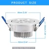 10 Pack,Pocketman 110V 3W Dimmable LED Ceiling Light Downlight,Warm White