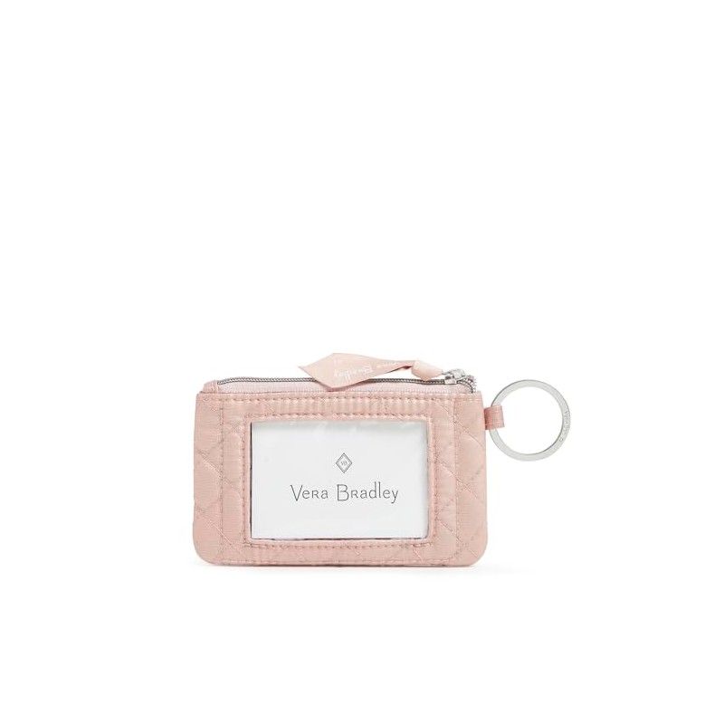 Vera Bradley Zip ID Case Wallet, Rose Quartz, Rose Quartz,
