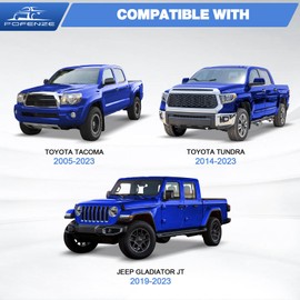 LONGSUN Truck Bed Rack Cross Bars For 2005-2023 Toyota Tacoma & 2014-2023 Toyota Tundra