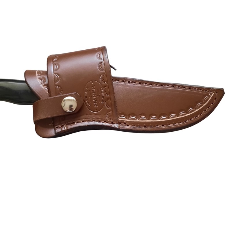 Custom Cross Draw Leather Knife Sheath for Buck 119 Knife,