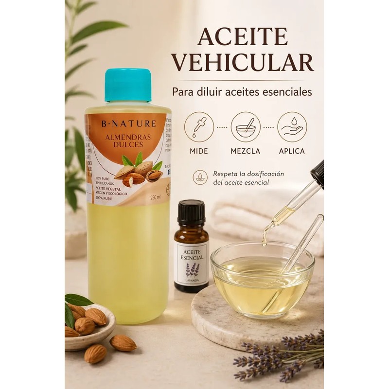 Aceite De Almendras Dulces B Nature 250 Ml Puro Natural