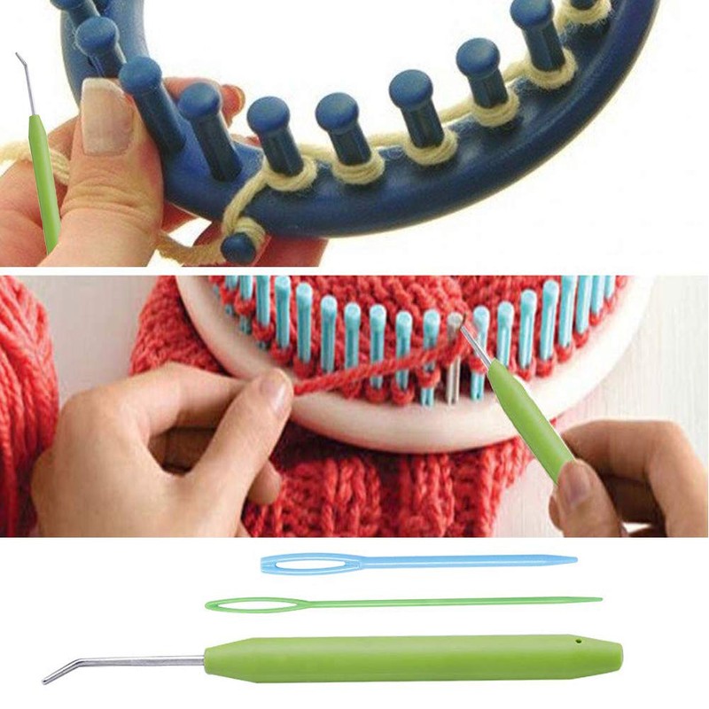 4 Sets Knitting Loom Hooks, Crochet Hook Set with 8