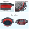 Cluren Collapsible Colander 3-Pack Set Space-Saving Foldable Kitchen Strainer with