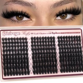 Manga Lash Clusters with Spikes Wispy Eyelash Clusters CD Curl