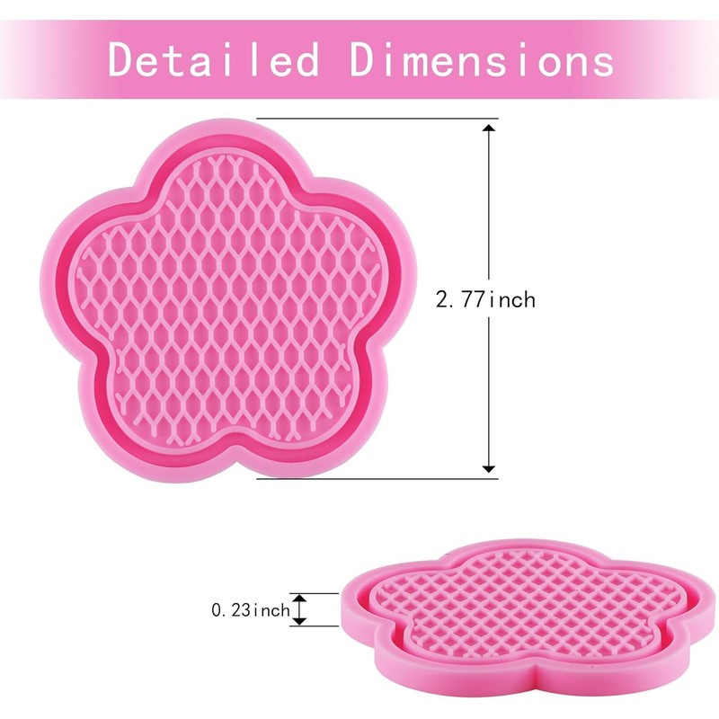 Olitomn Car Cup Coaster, 4pcs Universal Non-Slip Cup Holder Coaster,