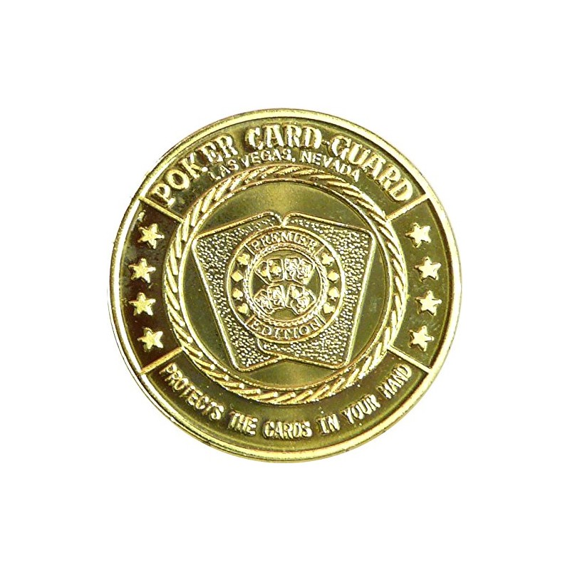 Fa. Wessel Pokerguard Poker Card Guard Las Vegas Real Gold-Plated