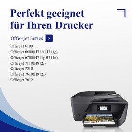 932XL 933XL Printer Cartridges to Replace HP 932 XL 933 XL 932XL 933XL 4 Multipack Cartridges Higher Capacity for HP Officejet 6600 6700 7612 7510 7110 6100 7610 (Black Cyan Magenta Yellow)