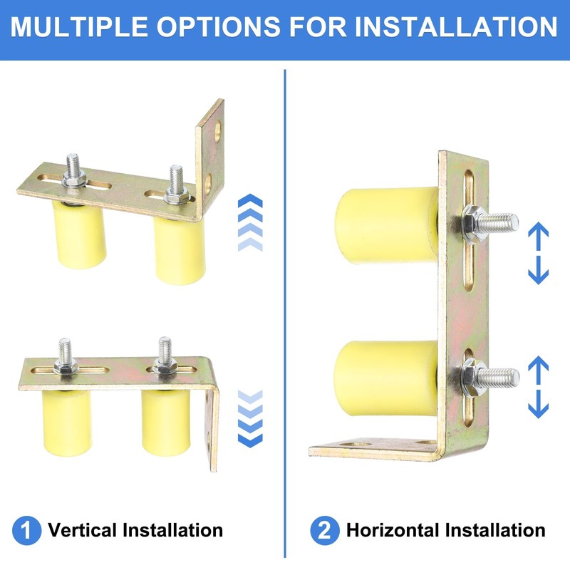 uxcell 2Set Slide Gate Guide Roller, 1-5/8" Dia x 2-3/8"