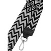 Caspar BSG02 Wide Leather/Textile Shoulder Strap with Silver Carabiner for