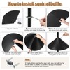 Tanlade 2 Pack Squirrel Baffle Guard Black Plastic Wide Wrap