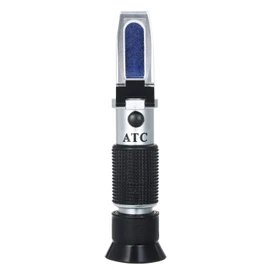 Domary Salinity Refractometer Handheld Seawater Hydrometers Optical Salinity Tester Portable ATC Refractometer, Dual Scale: 0-100‰ & 1.000-1.070 Specific Gravity, Saltwater Tester for Aquarium