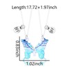 BFF Necklace for 2 Girls Magnetic Butterfly Necklaces for Best