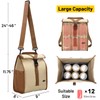 MIER Insulated Lunch Bag Roll Top Lunchbox for Women Men