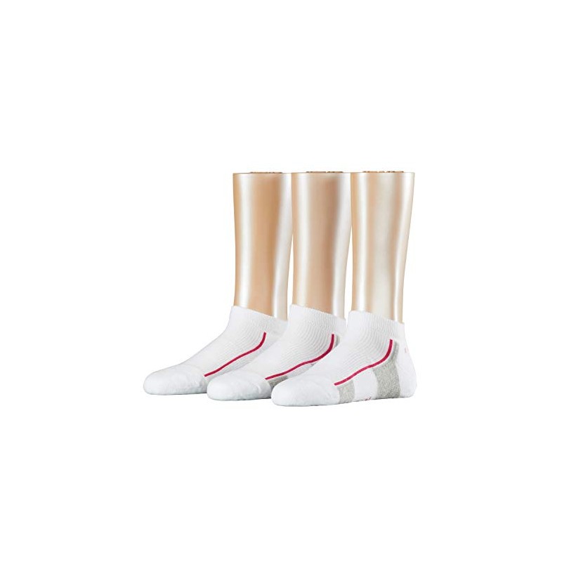 ESPRIT Women's Trainer Socks Sport Pack of 3, White (White