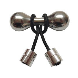 Bone-Shaped Metal Fidget Beads for Adults - Titanium & Copper Sensory Skill Toy for Anxiety Relief, ADHD Focus & Stress - Portable EDC Desk Toys for Office, Travel & Skill Training (Silvery)