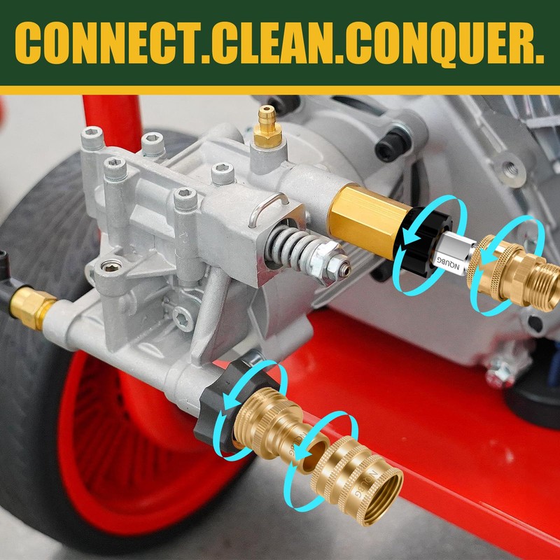 Pressure Washer Quick Connect Kit, M22 Swivel to 3/8'' Quick