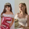 CURASA Gold Birthday Crown and Sash for Women Girls Princess