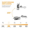 Chibery 10 Pack 5/8" Overlay 4D Soft Close Concealed Hinges