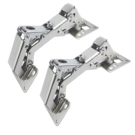 Qrity Pack of 2 Hinges 170° Furniture Hinge Soft Close Door Hinges Hydraulic Soft Close Hinges Cabinet Door for Wooden Doors, Cabinet Door
