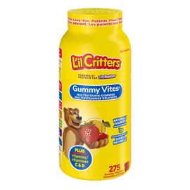 L’il Critters Gummy Vites, Naturally Sourced Multivitamin Gummies Plus Vitamins C & D - 275 Gummy Vitamins