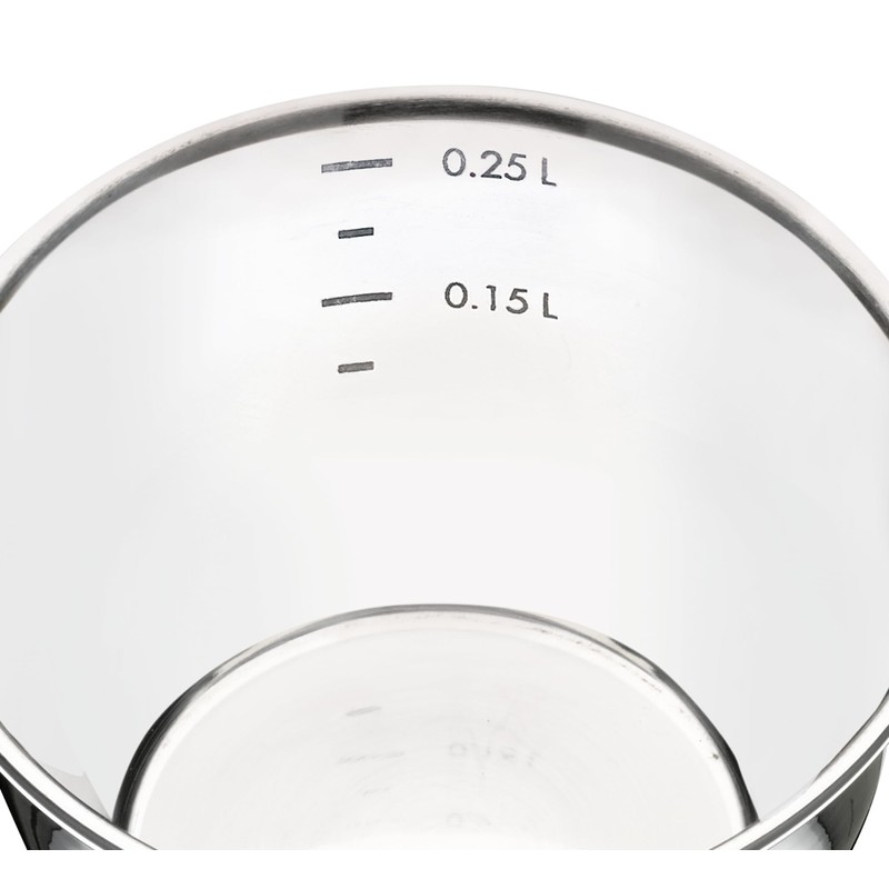 Küchenprofi Stainless Steel Saucepan with Clad Bottom, 8-Ounce,Silver