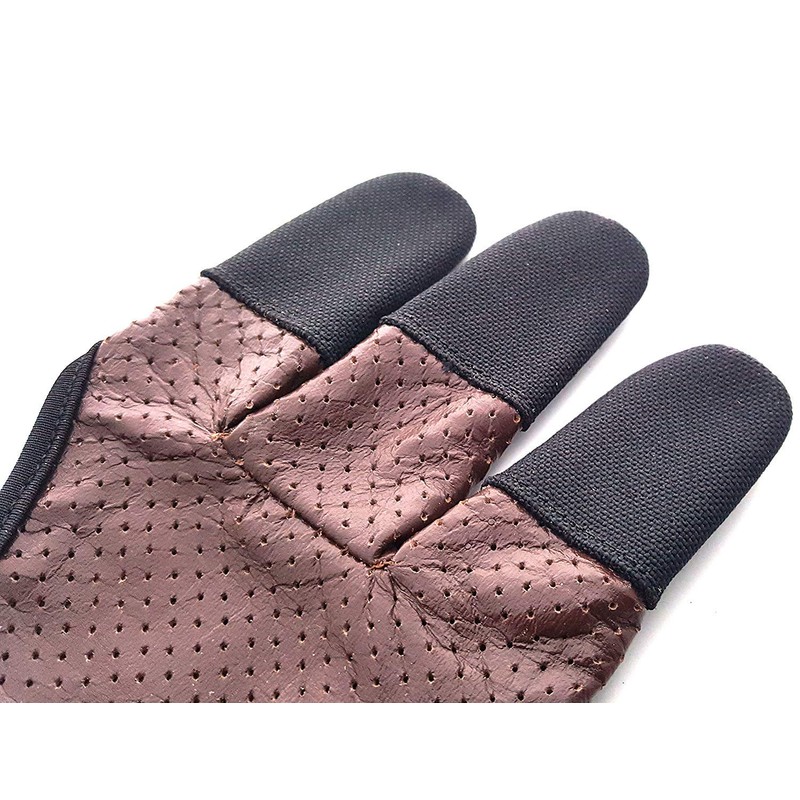 starlingukp Quality Traditional Genuine Leather Archery Gloves. Full Tip Shooting