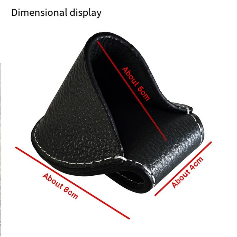 Aswalling Billiards Chalk Holder Pocket Leather Chalk Holder with Clip