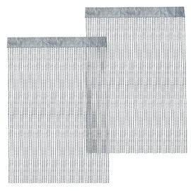 XRPRPX Tinsel Curtain Silver, Pack of 2 Thread Curtains Thread Curtain Opaque 90 cm x 200 cm Glitter Curtain Tinsel Glitter Curtain Party Thread Curtain Glitter Background Decoration New Year's Eve