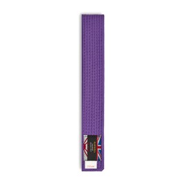 Playwell Martial Arts Cotton Solid Coloured Grading Belt - Purple (280cm)