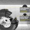【UPGRADED】4.10/3.50-4 Tire and Wheel Flat Free, 10 Inch Solid Rubber
