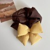 Soft Ponytail Holders for Curly & Long Hair, Multicoloured Bow