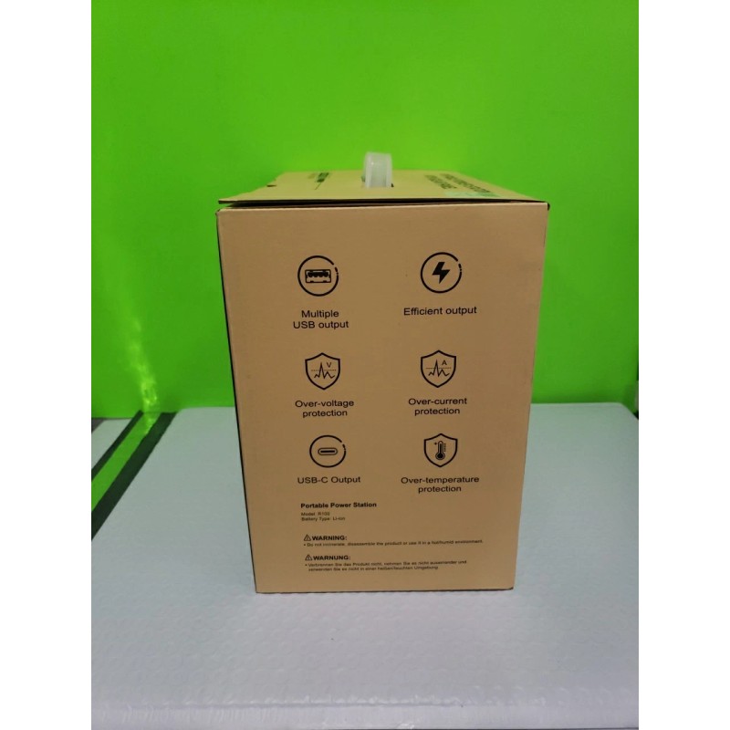 Combo Model 100W Portable Power Station with 40W Solar Panel