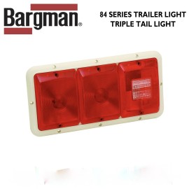 Bargman Taillight 84 Recessed Triple Red/Red/Bkup/Col.White  3084002