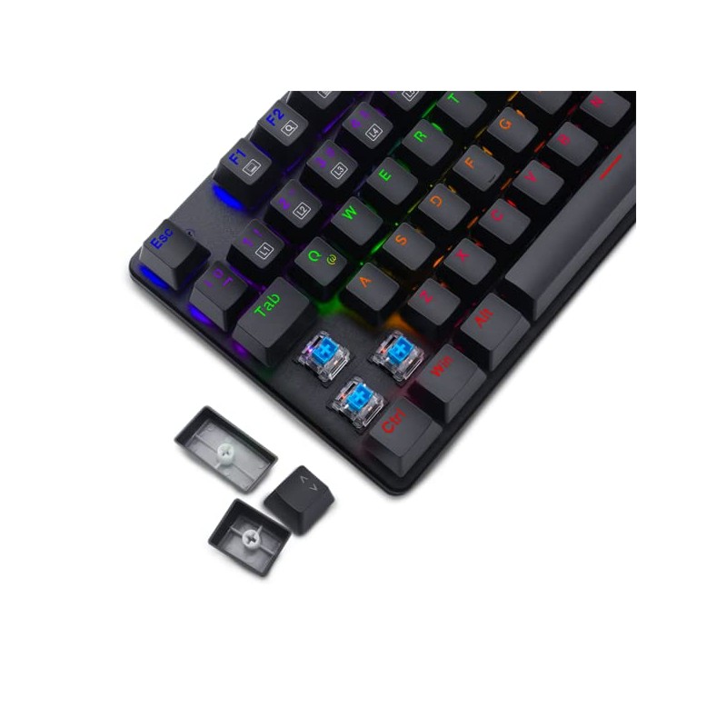 T-Dagger Teclado Gamer Mecánico Bora T-TGK313 Rainbow Blue Switch