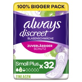 always Discreet Incontinence Small Plus BigPack 32