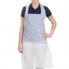PREMIUM QUALITY 100 PACK Disposable Aprons for Adults White |