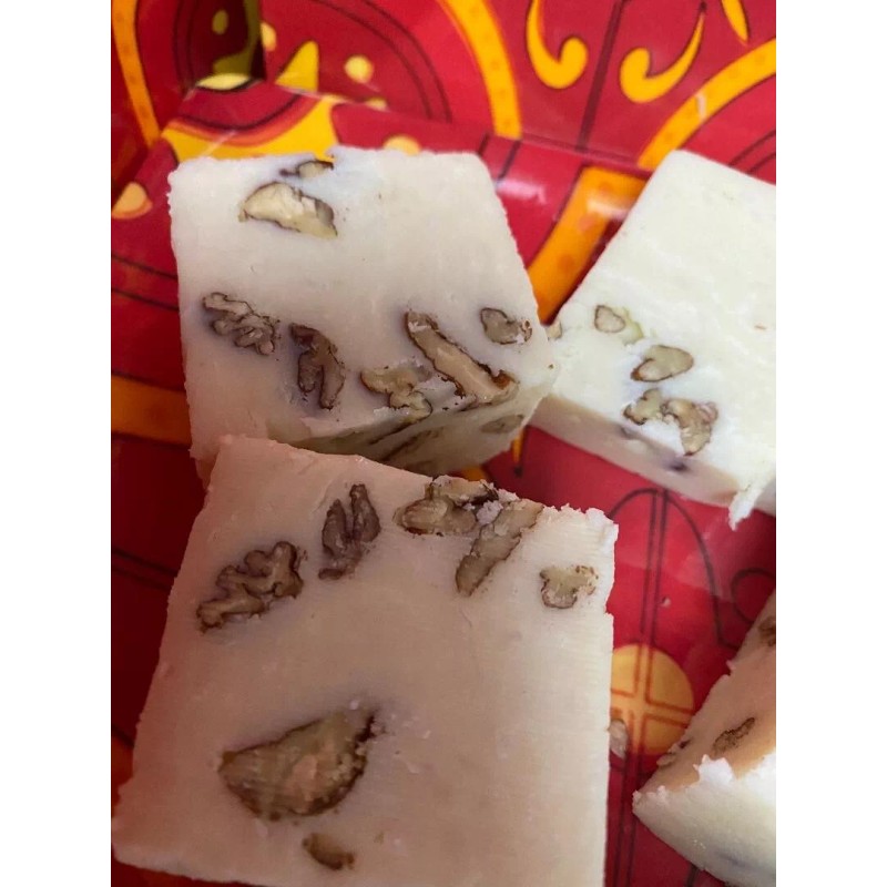 Homemade Coconut White Chocolate Fudge plus Pecans 1/2 pound