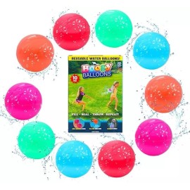 Doohickey Boogy Balloons Reusable Water Balloons, Latex Free Easy 10 Pack Brand New